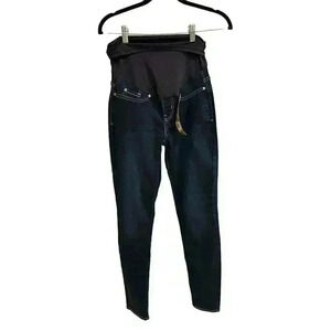 Levi's Signature Maternity Skinny Jeans Dark Wash Stretchy Panel Size S NWT